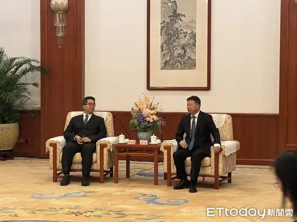 ▲▼ 宋濤會見蕭旭岑一行、天津            。（圖／記者任以芳攝）