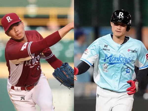 ▲黃子鵬、林承飛       。（圖／樂天桃猿提供）