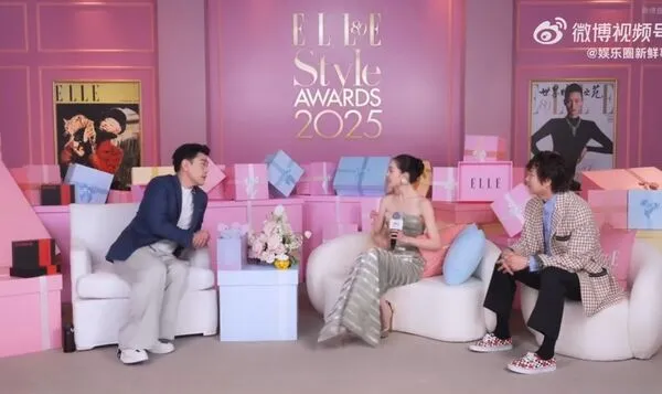 ▲▼王耀慶主持時尚活動，訪問女星鍾楚曦，發言被認為沒禮貌。（圖／翻攝自微博）