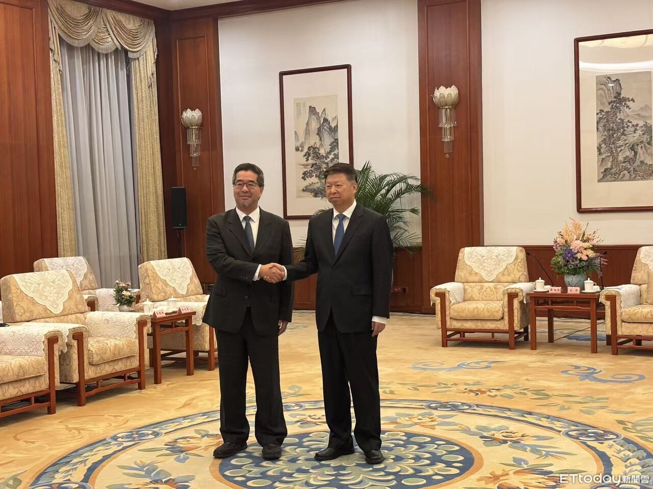 宋濤會見蕭旭岑一行:習近平賀電鄭麗文為兩黨、兩岸指出明確方向