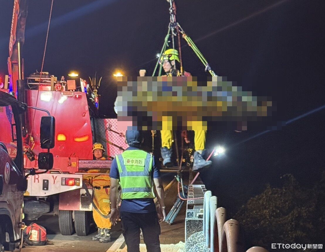 快訊/台中男子晚間墜橋「掉落山谷亡」