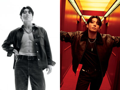 BTS柾國冰塊腹肌搭丹寧雙倍性感回歸！再度穿上Calvin Klein多圖放送