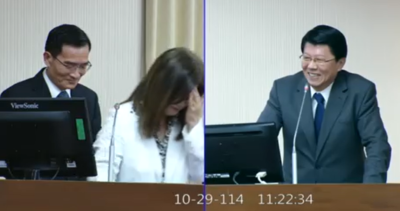 認錯人啦！被謝龍介當成劉世芳質詢　管碧玲狂笑：我不是部長