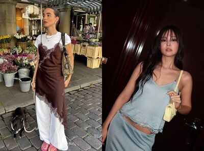 睡衣外穿正夯！Jennie、Rosé都穿　蕾絲睡衣3招穿搭公式直接複製不出錯