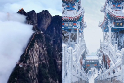 一線之隔兩個季節！老君山現「陰陽分界」奇觀　遊客讚：美到窒息