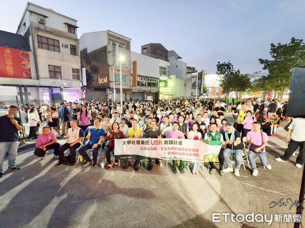 ▲崑山科技大學USR團隊三度舉辦「綠色永續市集」，吸引萬名民眾共襄盛舉。（記者林東良翻攝，下同）