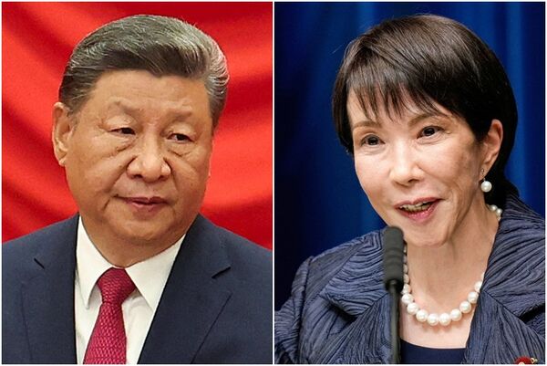 ▲▼ 中國國家主席習近平和日本首相高市早苗。（圖／路透）