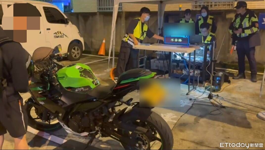 台中炸街猴抓到了!男騎「30萬忍者」噪音超標 1晚再揪10違規