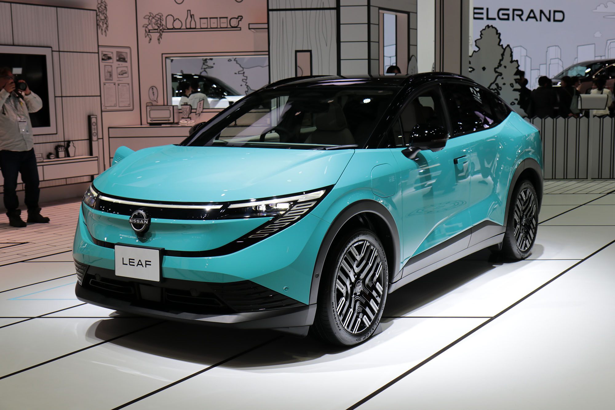 ▲Nissan日產於2025日本移動展推出Elgrand、N7、Leaf等新車。（圖／記者張慶輝攝）