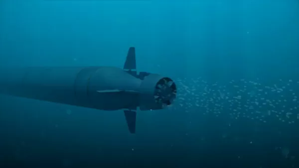 ▲▼俄羅斯「海神」（Poseidon）核動力超級魚雷。（圖／路透社）