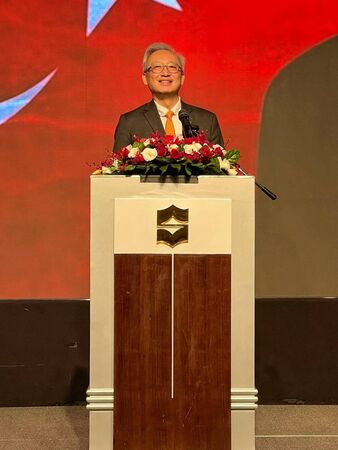 ▲▼外交部政務次長吳志中出席土耳其國慶酒會並致詞。（圖／外交部提供）