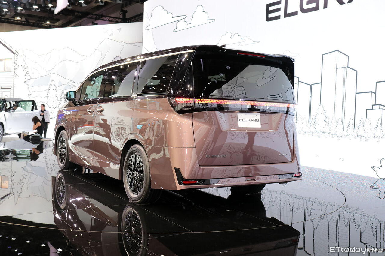 ▲Nissan日產於2025日本移動展推出Elgrand、N7、Leaf等新車。（圖／記者張慶輝攝）