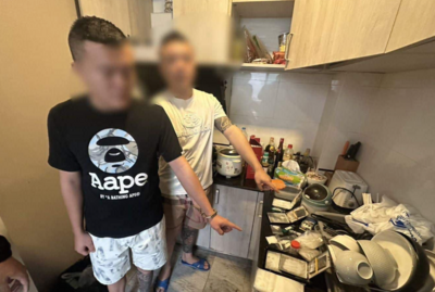 2台男「泰國豪宅藏毒」被逮畫面曝！　買K他命、笑氣爽開毒趴