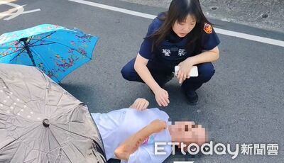 年長者突發身體不適倒路中　中埔警即時搶救