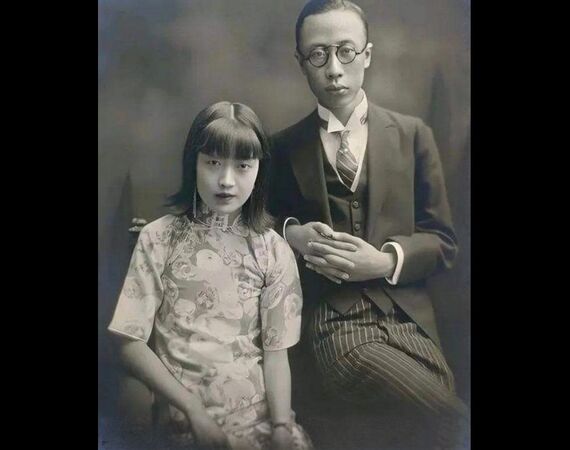 ▲溥儀與婉容。（圖／公共版權照片）