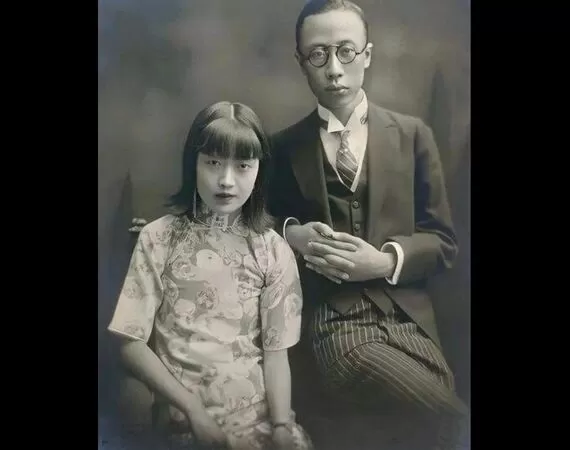 ▲溥儀與婉容。（圖／公共版權照片）