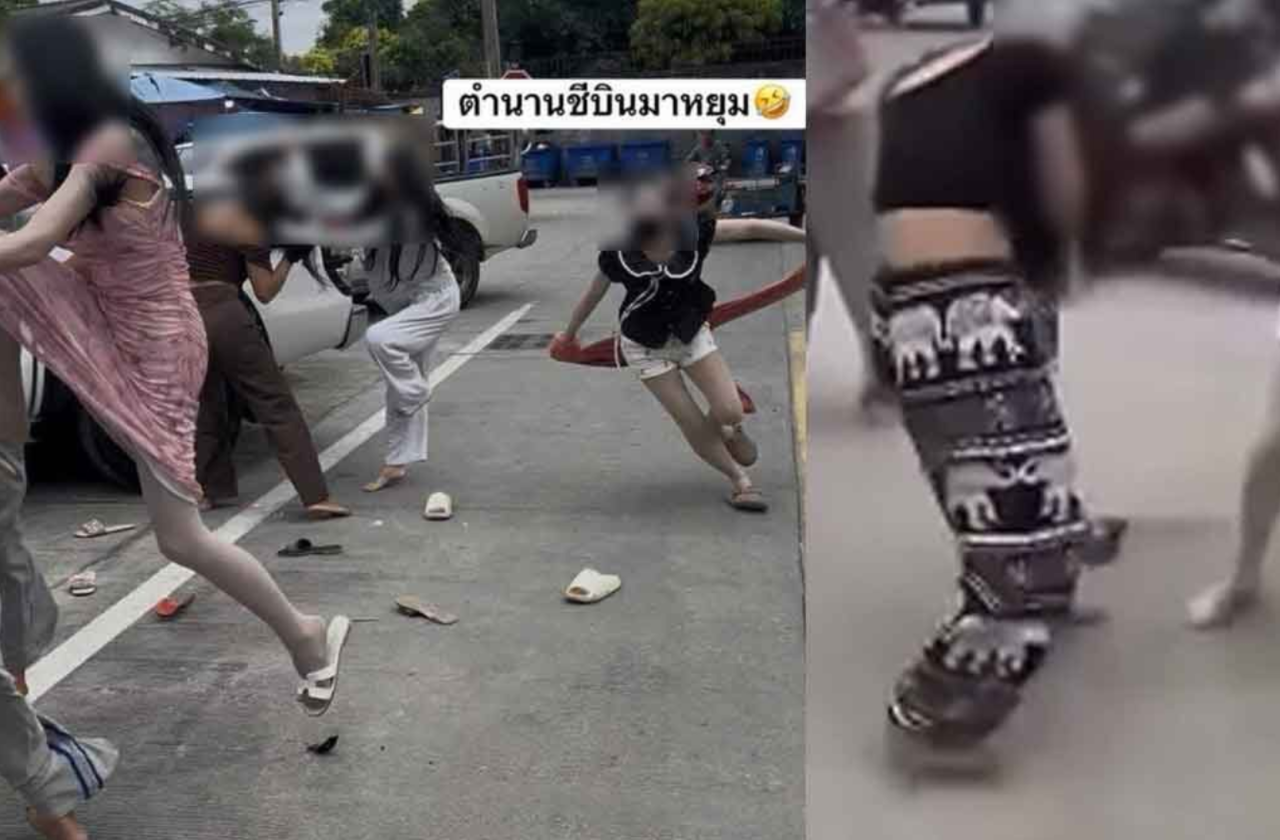 2變性女「搶1男公關」!芭達雅上演全武行 當街互毆畫面曝