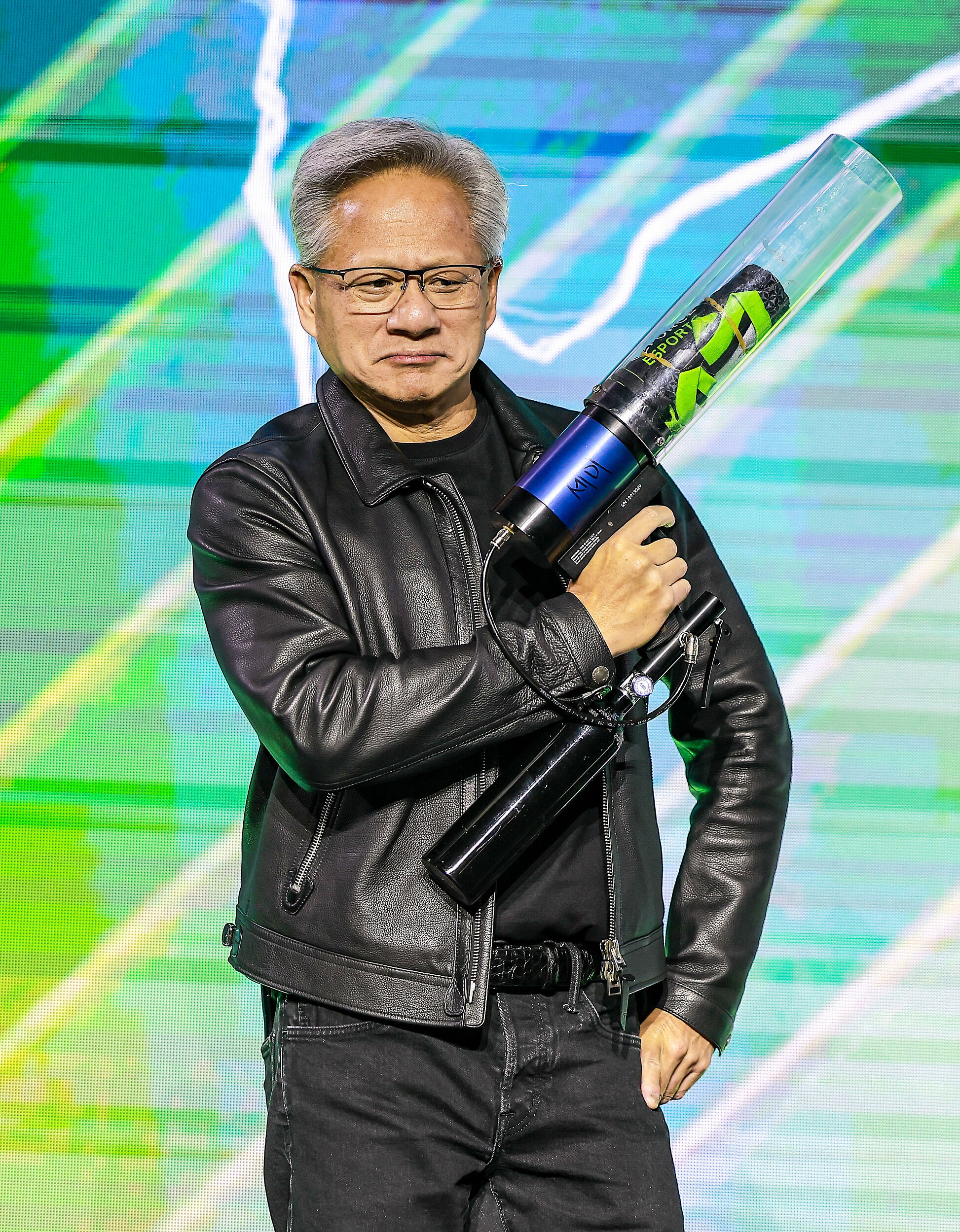 ▲▼黃仁勳30日出席首爾COEX活動。(圖/VCG)