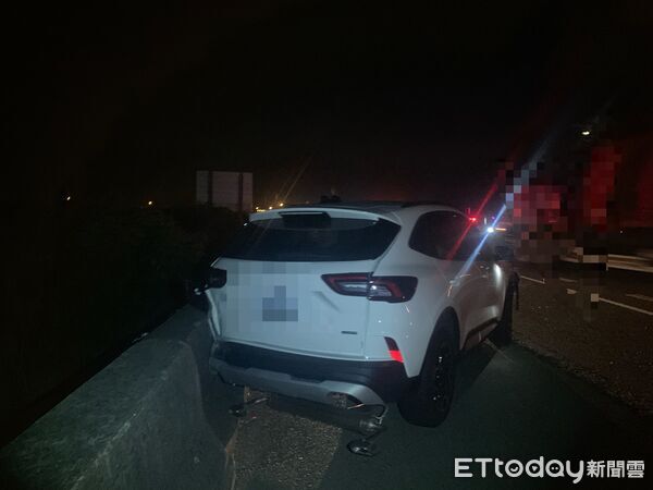 ▲國道北上217.63公里處車禍，疑犬隻闖國道釀禍。（圖／記者翁伊森翻攝，下同）