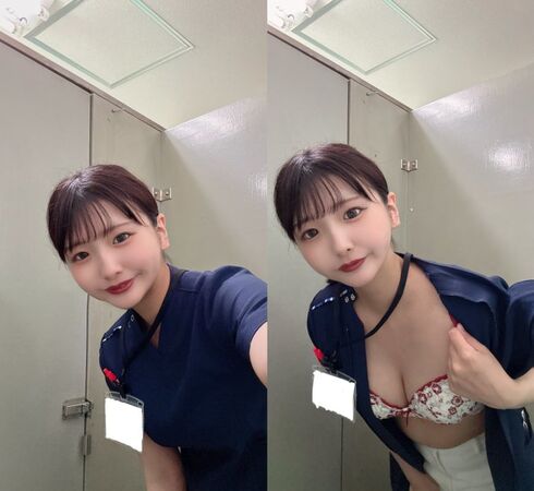 ▲▼日女護士院內「裸拍色照」自稱被開除。（圖／翻攝自X）