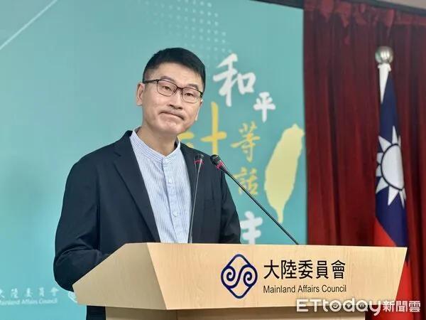 ▲▼陸委會副主委、發言人梁文傑。（圖／記者蔡紹堅攝）