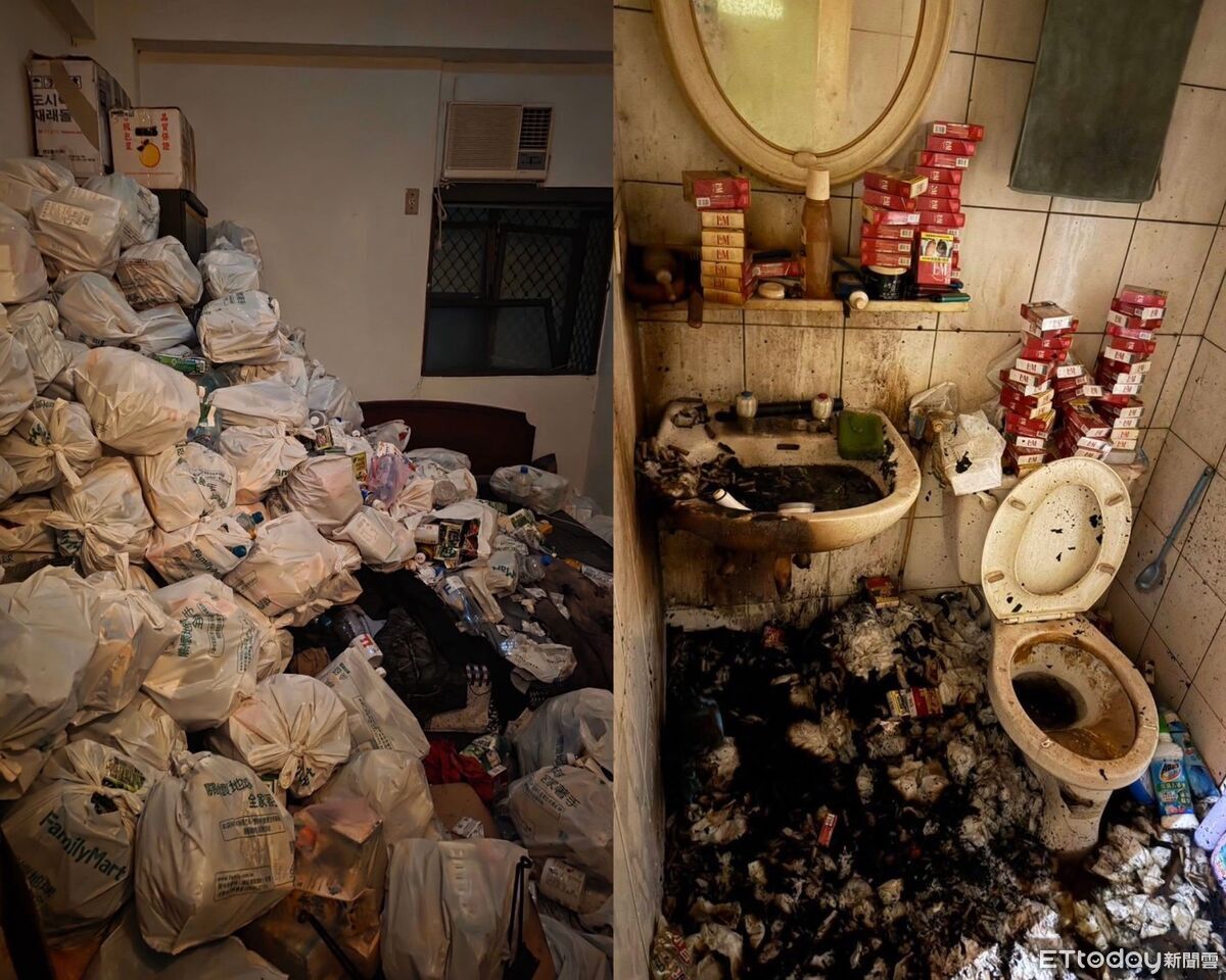 「恐怖3號房」噁心畫面曝!房客垃圾堆成山 廁所疊60菸盒釀火災
