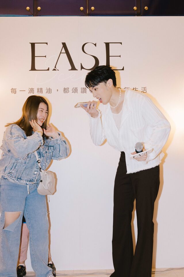 ▲▼偉晉一日店長。（圖／Ease香氛提供）