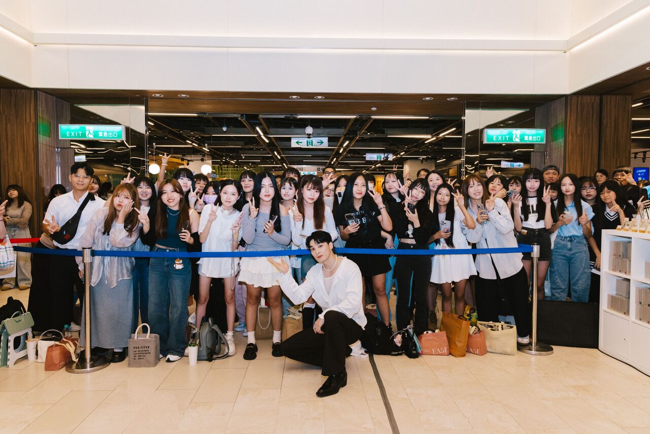 ▲▼偉晉一日店長。（圖／Ease香氛提供）