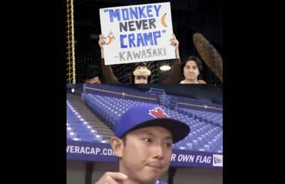 猴子從不抽筋！藍鳥球迷扮香蕉致敬川崎宗則　回顧影片炸開笑聲