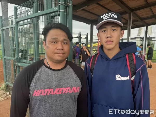 ▲▼義峰高中教練田治加、選手田子宸。（圖／記者蘇嘉偉攝）