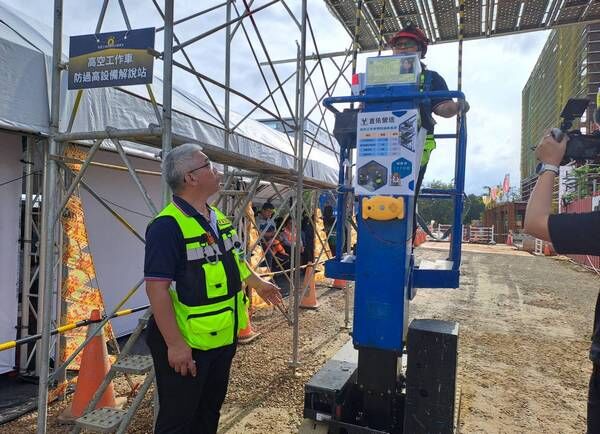 ▲桃園智慧工地科技減災觀摩會