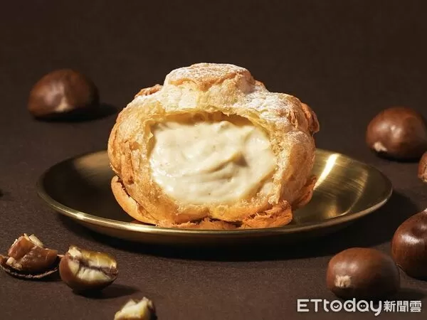 ▲▼beard papa’s11月推出期間限定「栗子泡芙」，還有「草莓泡芙」回歸。（圖／beard papa’s提供）