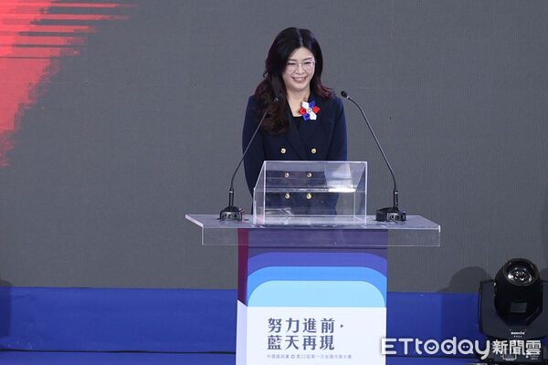 ▲鄭麗文1日在國民黨全代會就任黨主席。（圖／記者林敬旻攝）
