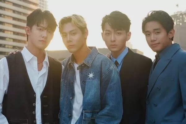 ▲ 《向流星許願的我們》各務孝太、余杰恩、初孟軒、鍾岳軒亮相「2025東京國際影視展」。（圖／有意思國際傳媒提供）