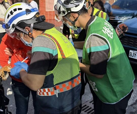 ▲彰化鐵牛車翻覆