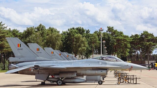 ▲▼比利時小布羅格空軍基地（Kleine Brogel Air Base）的F-16 戰機。（圖／翻攝Kleine-Brogel Air Base）