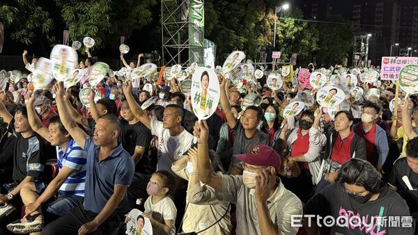 ▲▼林岱樺岡山造勢晚會。（圖／記者陳宏瑞攝）
