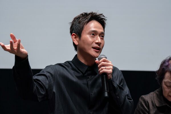 ▲《丟包阿公到我家》劉冠廷、安潔兒艾奎諾、導演唐福睿亮相東京影展。（圖／鏡文學、客新聞提供）