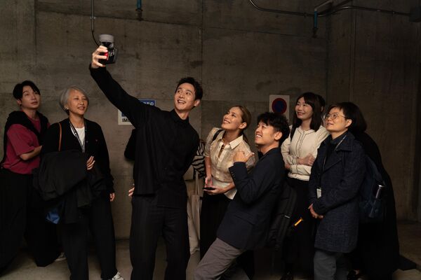 ▲《丟包阿公到我家》劉冠廷、安潔兒艾奎諾、導演唐福睿亮相東京影展。（圖／鏡文學、客新聞提供）