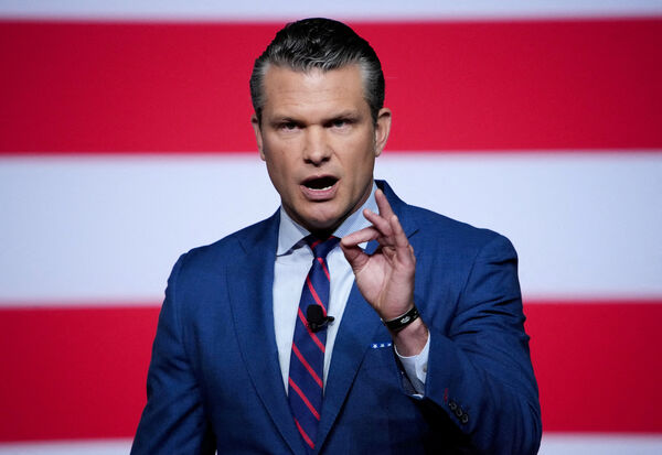 ▲▼美國國防部長赫格塞斯（Pete Hegseth）。（圖／路透）