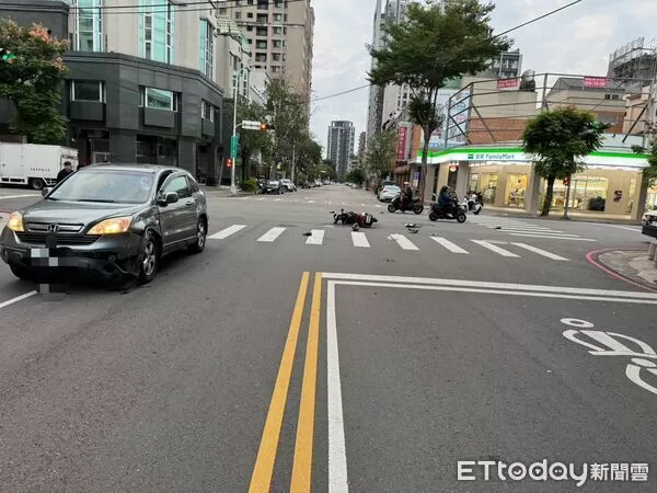 ▲▼台中女保全凌晨騎車上班遭撞，右腳變形送醫不治。（圖／民眾提供，下同）