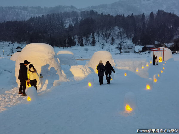 ▲▼長野景點推薦「飯山雪屋村」！雪季期間限定雪洞村餐廳狼煙火鍋。（圖／部落客DARREN提供）