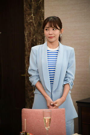 ▲林萱瑜在《百味人生》暗戀陳謙文，卻被情敵大牙攪局。（圖／三立提供）