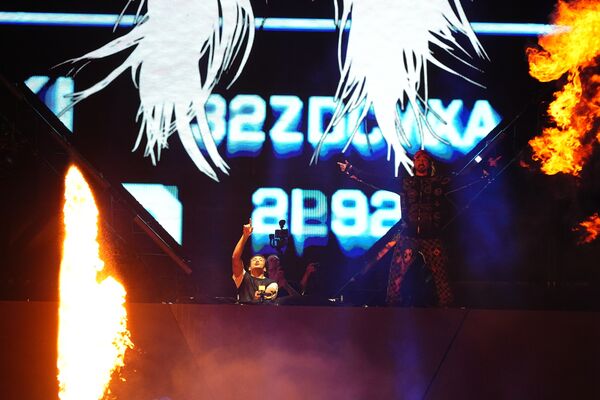 ▲Steve Aoki在Ultra Taiwan重現砸蛋糕傳奇經典。（圖／大風吹創造提供）