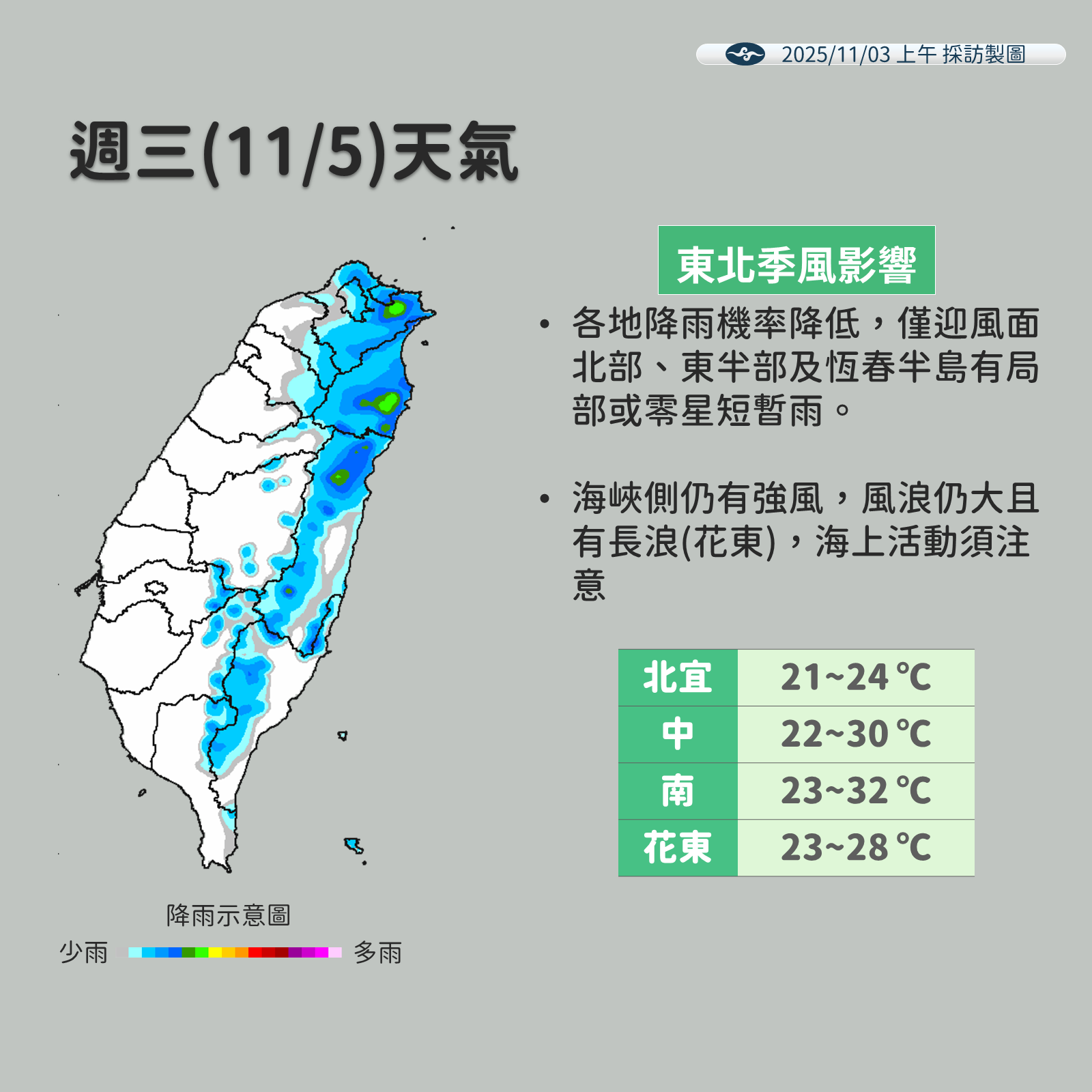 ▲▼未來一周天氣。（圖／氣象署提供）