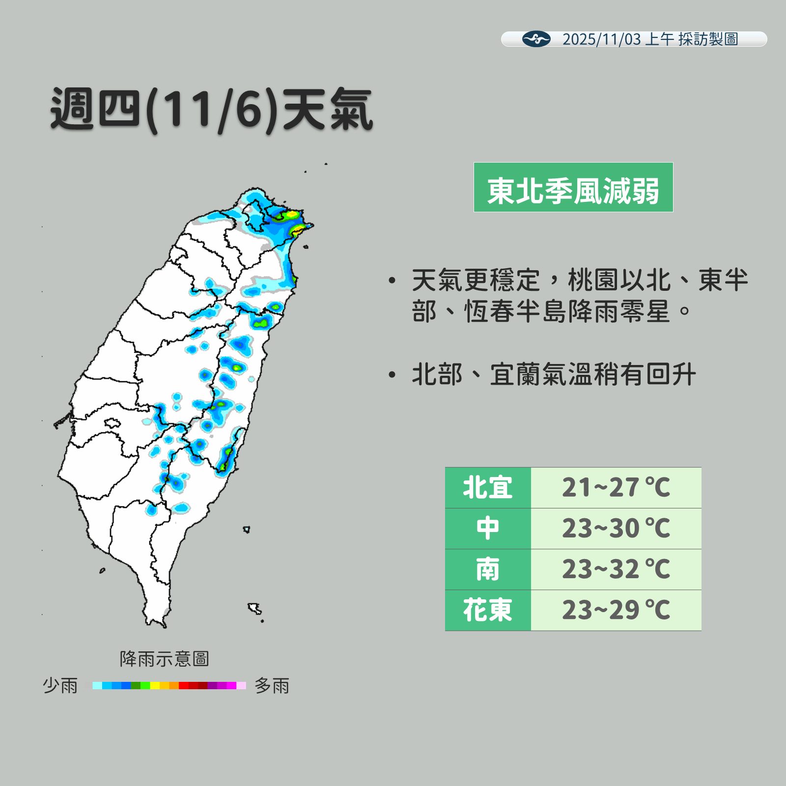 ▲▼未來一周天氣。（圖／氣象署提供）