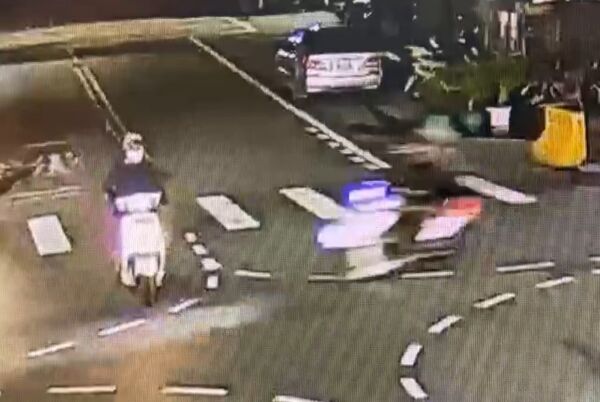 ▲員林市山腳路與員水路口發生對撞車禍。（圖／民眾提供）