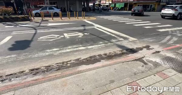 ▲台南仁德區中山路疑發生汽機車糾紛，傳出辣椒水噴灑事件。（民眾提供，下同）