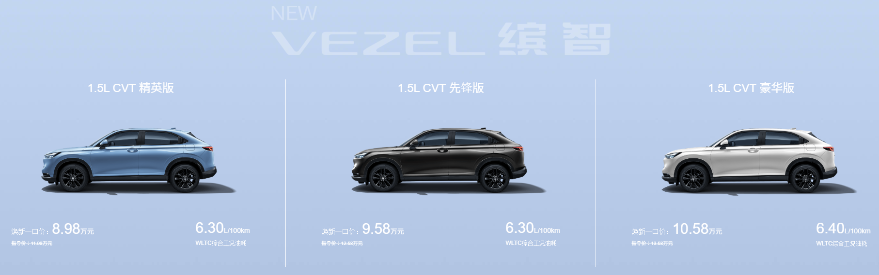 ▲大陸新年式HONDA HR-V上市，推出超殺優惠價。（圖／翻攝自HONDA）