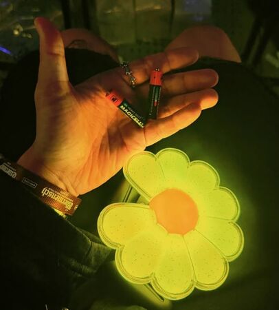 ▲派翠克看GD演唱會遇超暖粉絲送電池急救。（圖／翻攝自IG／派翠克）